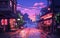 Evening Charm Beautiful Tokyo Cityscape at Dusk. Generative AI