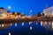 Evening cityscape of Helsinki, Finland