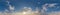 evening dark blue sky hdr 360 panorama with white beautiful clouds in seamless projection with zenith for use in 3d graphics or