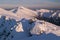 Evening from Derese mountain at Low Tatras