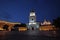 Evening down the golden domes of St. Michael\'s Cathedral