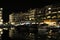 Evening embankment with reflection in Porto Montenegro.