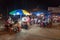 Evening food stalls in Puerto Lopez