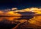 Evening Landscape picture of the Chobe River at the Chobe National Park in Botsuana