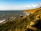 Evening light Cardigan Bay from Cae Du Tywyn Wales