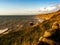 Evening light Cardigan Bay from Cae Du Tywyn Wales