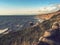 Evening light Cardigan Bay from Cae Du Tywyn Wales