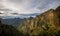 Evening light at Pico Arieiro mountain range, Madeira island.