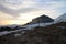 Evening on M. R. Å tefanik hut in Low Tatras