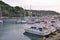 Evening Marina with yachts in the evening