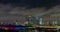 Evening Moscow, time lapse, fast flying clouds in the night sky over Moscow, 4k, beautiful evening cityscape, view from