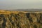 Evening over the Kasakh river canyon near the Saghmosavank church near the town of Ashtarak