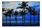 Evening over Tropical Beach, Palm Trees, Paradise - Original Digital Art Painting