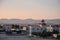 Evening over the village of Arara in the Israeli desert Negev