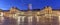 Evening panorama of Liberation Square, Dijon