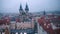 Evening panorama of the Old Town Square in Prague.