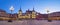 Evening panorama of Plaza Mayor in Leon