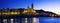 Evening panorama of Sitges. Spain