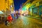 The evening promenade along Al-Muizz street in Cairo, Egypt