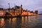 Evening promenade and old ship, Gdansk, Poland