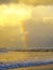 Evening rainbow above Indian ocean, Chintsa East