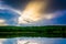 Evening reflections in the Delaware River, at Delaware Water Gap