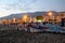 Evening on the sandy Cleopatra Beach Alanya, Turkey