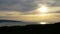 Evening seascape over the bay .