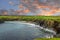 An evening at a secluded beach in Newfoundland, Canada