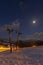 evening skiing in ski center Donovaly, Low Tatras, Slovakia