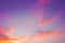 Evening sky with cloud purple,pink,ultra violet and orange sunset sky backdrop. Beautiful natural of sky abstract or background. S