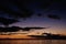 Evening sky on Flic En Flac Beach, Mauritius