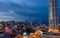 Evening Skyline of Georgetown in Penang, Malaysia