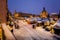 Evening snowy Christkindlesmarkt, Nuremberg