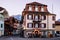 Evening street scene and old buildings of Unterseen in old town Interlaken, Switzerland