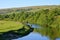 Evening Sunlight over the River Wharfe, Conistone, Wharfedale, Yorkshire Dales, England, UK