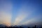 Evening Sunrise tropics sky Cloud beam