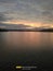 Evening sunset lake reflection cloud shadesofsky
