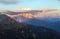 Evening sunset mount Pelmo Alps Dolomites mountains