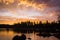 Evening Sunset Silver Lake California