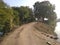 Evening time image of  a street in Indian village...