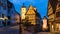 Evening timelapse of Rothenburg ob der Tauber at Christmas