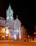 The evening town and St Jose Taipas Chapel Porto, Potugal