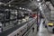 Evening trains in Leeds railway station