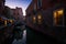 Evening in Venice. Bridges and canals of the old city. Italy