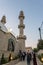 Evening view from the adjacent street to the Ahmadiyya Shaykh Mahmud mosque in Haifa city in Israel