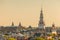 Evening view of the Amsterdam city center