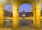 Evening view of Berria Square. Vitoria-Gasteiz, Spain