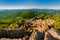 Evening view of the Blue Ridge Mountains from Mary\'s Rock, along