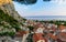 Evening view of the city Omis